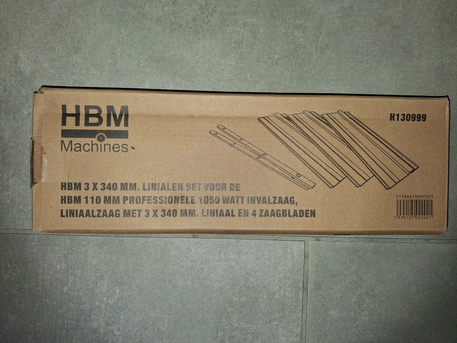 HBM Linialen Set voor 1050W Invalzaag - 110mm breed 3x340mm, Ophalen of Verzenden