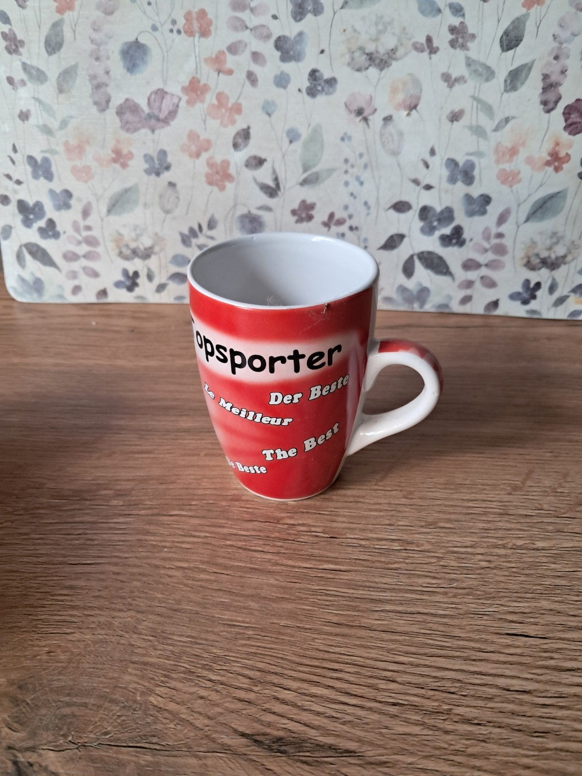 GRATIS Partij van 75 mokken 'Topsporter' - Rood/Wit - Nieuw, Ophalen, Nieuw