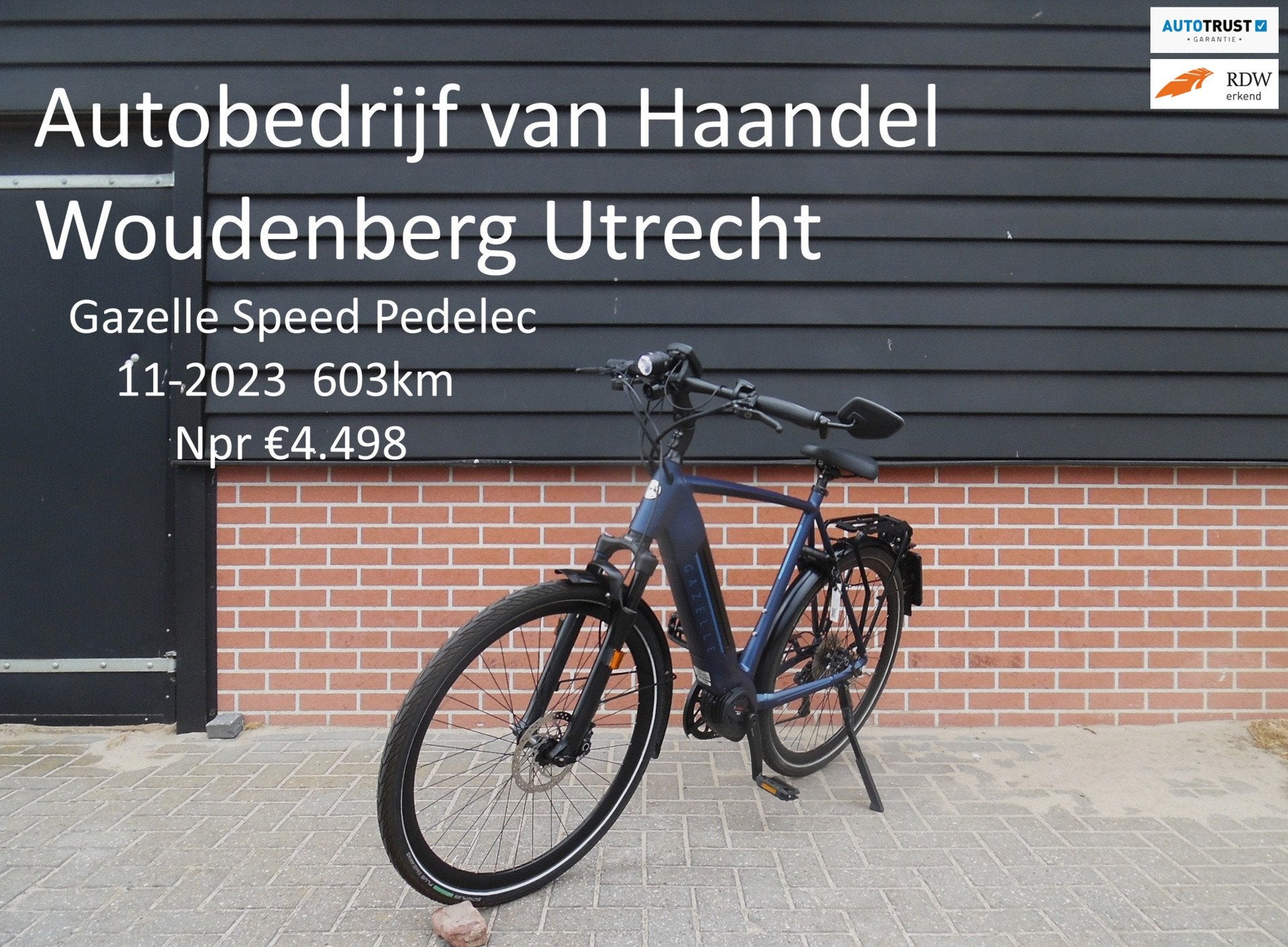 Gazelle Speed Pedelec Ultimate Speed 11-2023 603km, Fietsen en Brommers, Gebruikt, Gazelle, Info@gazelle.nl, Wilhelminaweg 8
6951 BP  Dieren, NL