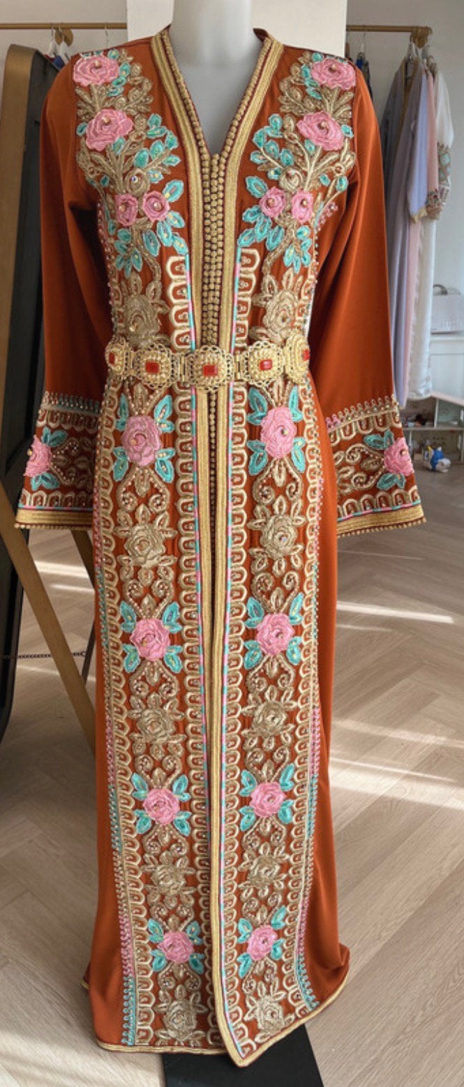Marokkaanse feestjurk, Ophalen of Verzenden, Zo goed als nieuw, Blauw, Overige typen