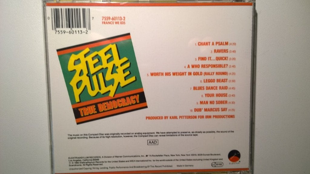 Steel Pulse - True Democracy, Ophalen of Verzenden, Reggae, Zo goed als nieuw, Album