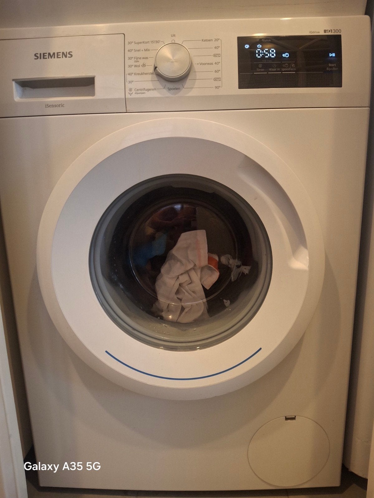 Siemens iSensoric Voorlader Wasmachine - Zo goed als nieuw, Witgoed en Apparatuur, Wasmachines, Gebruikt, Voorlader, 85 tot 90 cm