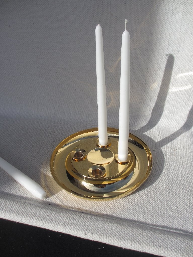 Georg Jensen Adventskrans kandelaar Andreas Mikkelsen - GOUD, Overige merken, Ophalen of Verzenden, Zo goed als nieuw, 5 cm