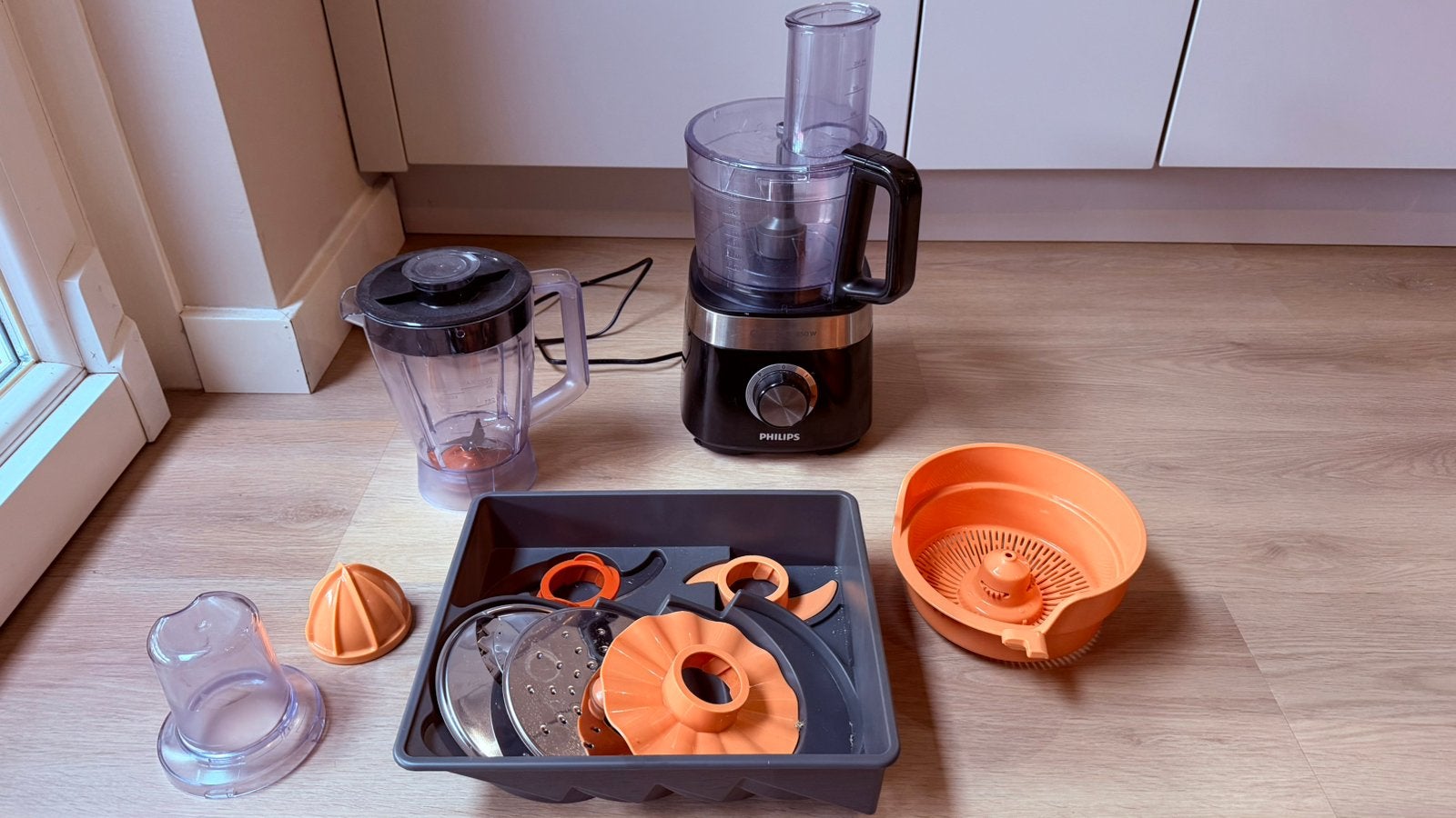 Philips foodprocessor, Ophalen, Gebruikt, 1 tot 2 liter, 3 snelheden of meer
