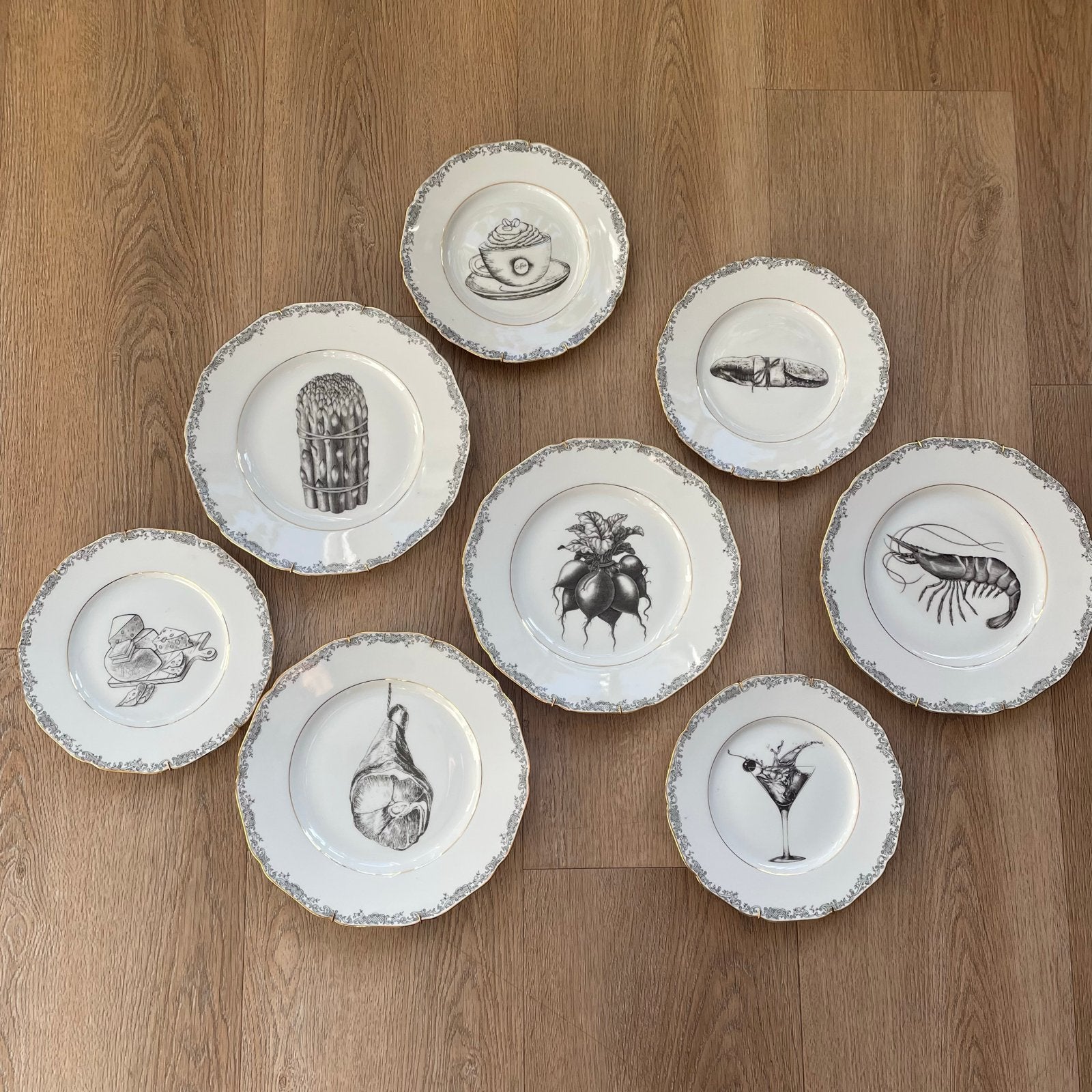 Wandborden set, Ophalen of Verzenden, Zo goed als nieuw, Wandbord of Wandpaneel