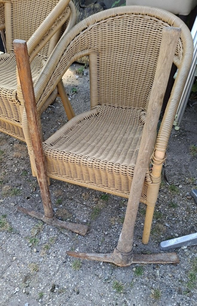 Twee robuuste pikhouwelen voor zwaar graafwerk, Tuin en Terras, Ophalen, Gebruikt, Onbekend, Pikhouweel