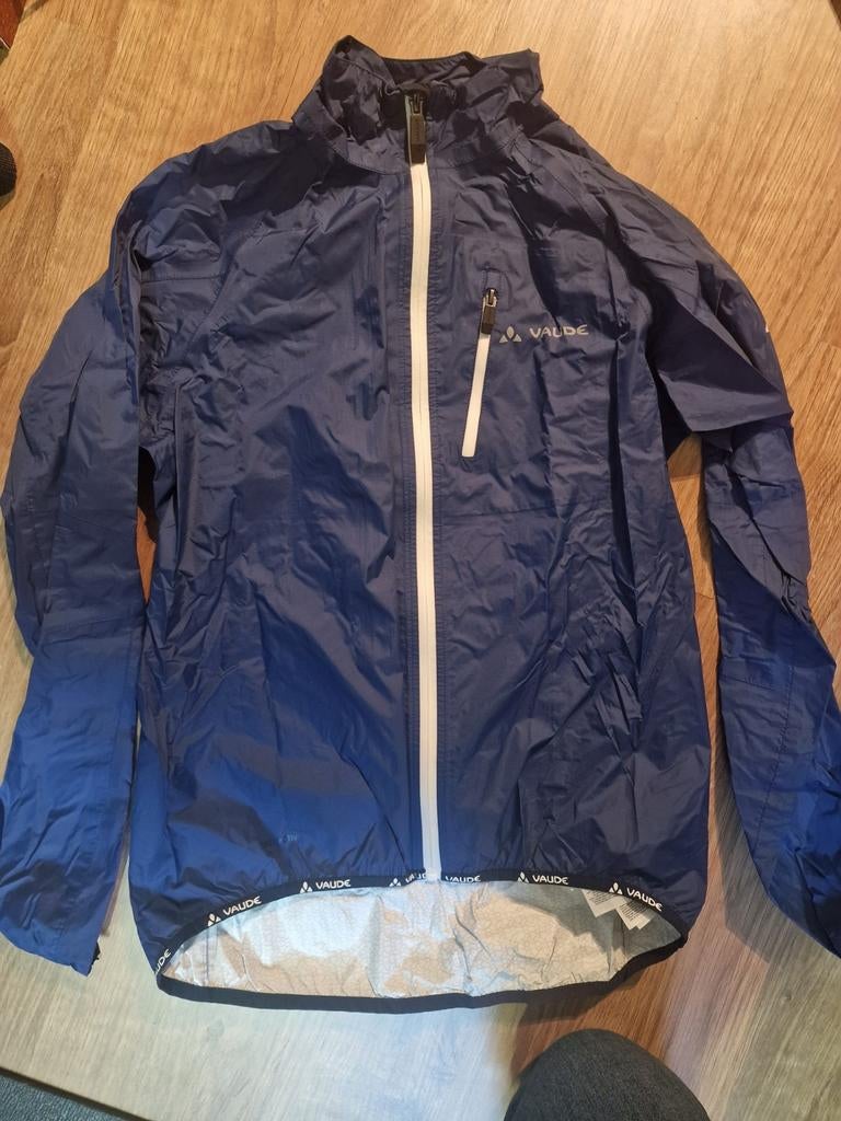 Vaude fiets regenjas dames 38/S, Maat 38/40 (M), Blauw, Overige typen, Ophalen of Verzenden