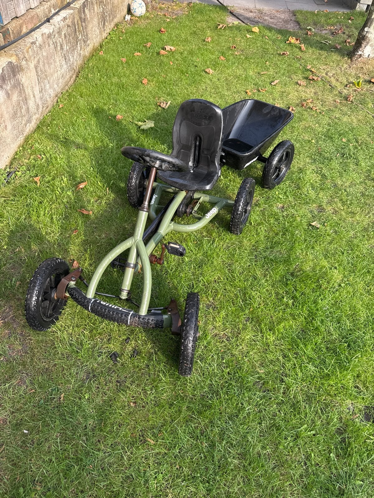Berg skelter Jeep uitvoering met aanhanger, Ophalen, Gebruikt, Berg, Met kar of aanhanger