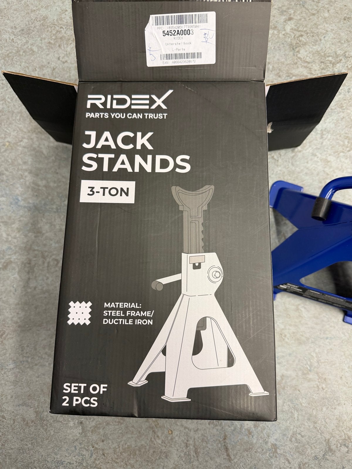 Rapex Jack Stands 3-Ton - Set van 2, Ophalen of Verzenden, Nieuw, Mechanisch, Schaarkrik