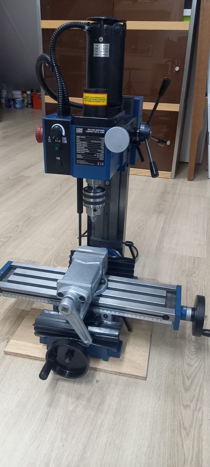 HBM BF13 freesmachine  compleet met spangereedschappen!, Ophalen, Gebruikt, Overige soorten, HBM Machines