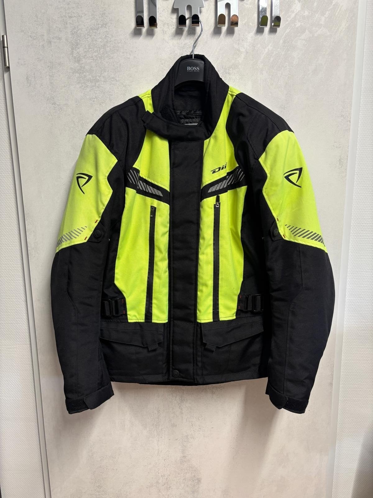 Difi Motorjas en Motorbroek Textiel Zwart/Neon Geel, Motoren, Kleding | Motorkleding, Ophalen, Jas | textiel, Heren, Difi