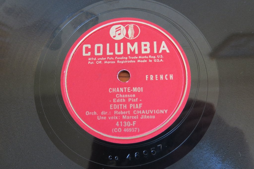 Edith Piaf Chante moi 78rpm 78 toeren chanson parijs frans, Overige genres, Gebruikt, 10 inch, Ophalen of Verzenden
