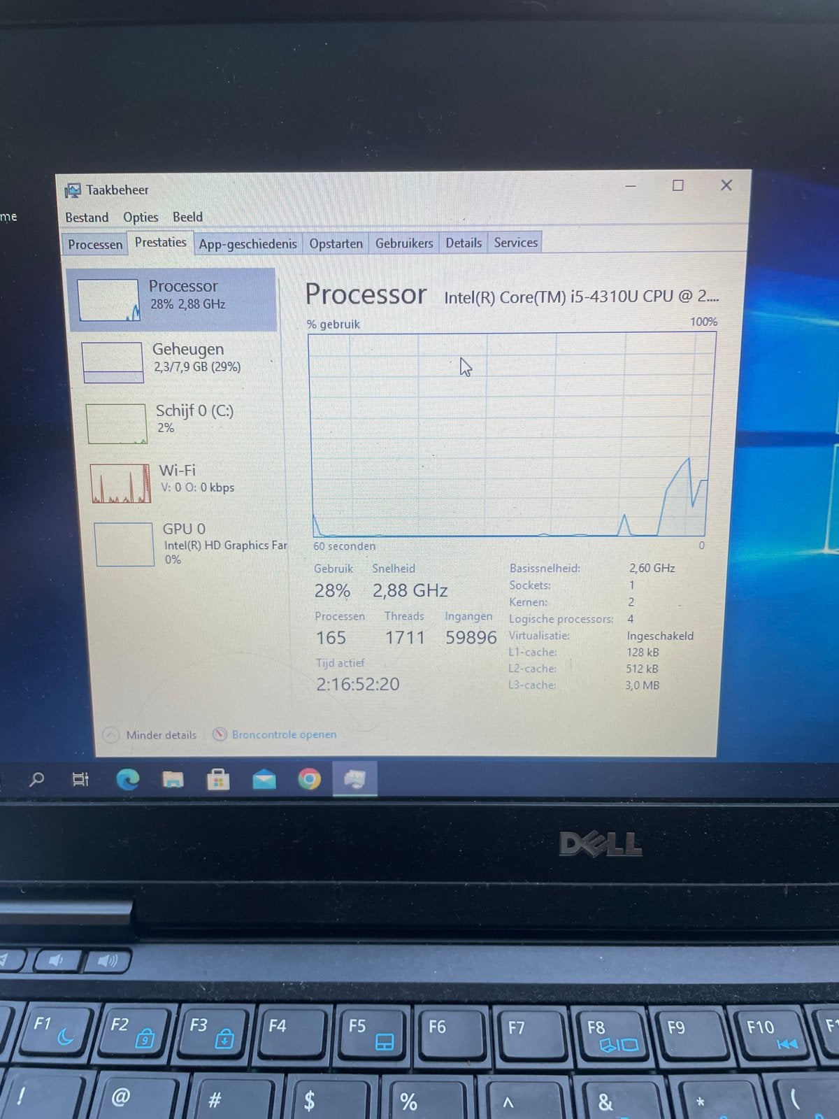 Dell Latitude E7440 Laptop - i5-4310U, 4GB RAM, Computers en Software, Windows Laptops, Ophalen, Gebruikt, 2 tot 3 Ghz, Qwerty