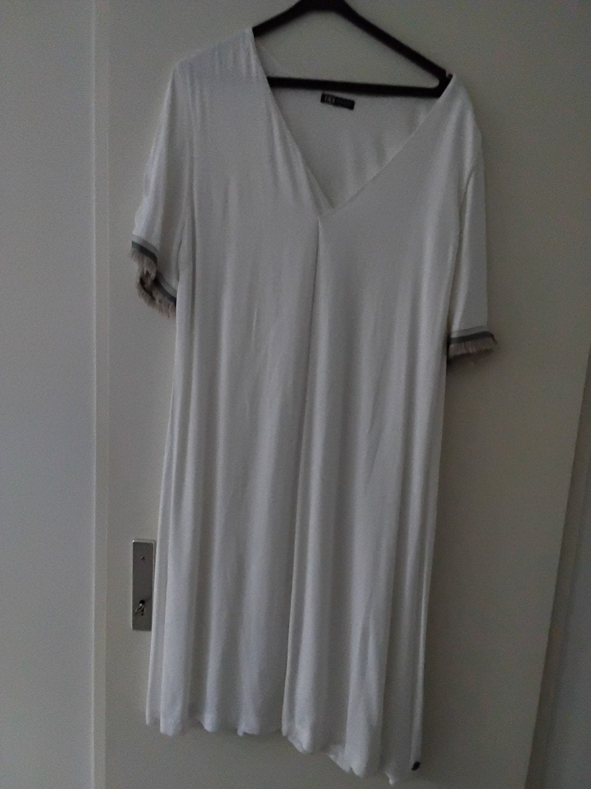 jurk Didi wit /room met bies  XL/XXL nieuw, Kleding | Dames, Wit, Maat 46/48 (XL) of groter, Ophalen of Verzenden, Zo goed als nieuw