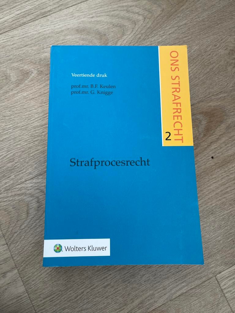 Ons Strafrecht 2: Strafprocesrecht, Ophalen of Verzenden, Gamma, Zo goed als nieuw, WO