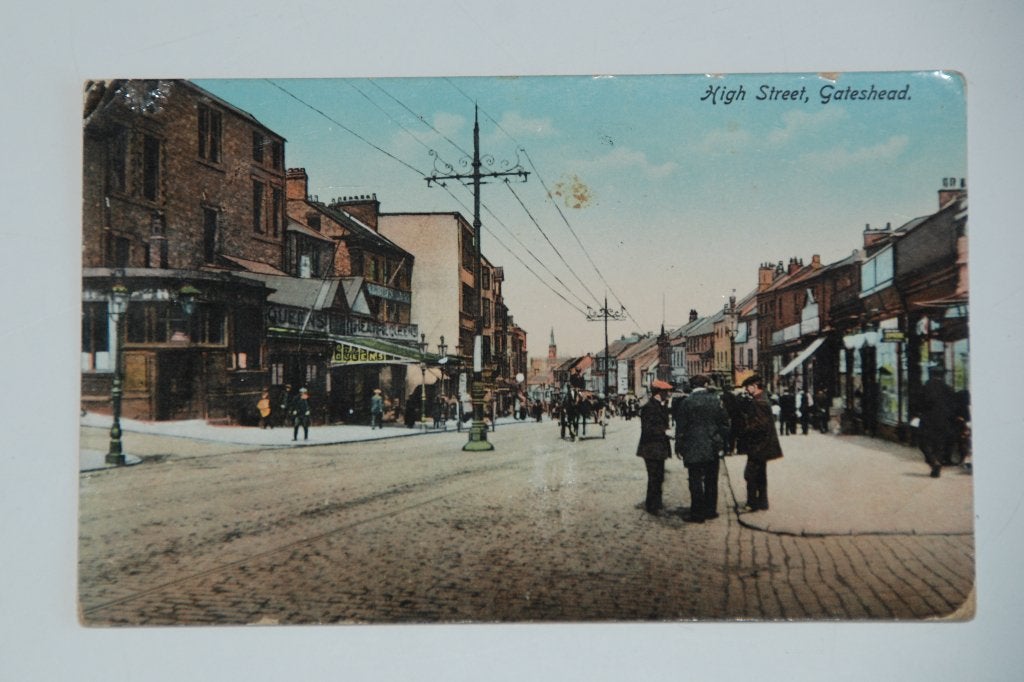 Ansichtkaart High Street Gateshead Engeland UK 1910 WH Smith, Verzenden, Voor 1920, Gelopen, Engeland