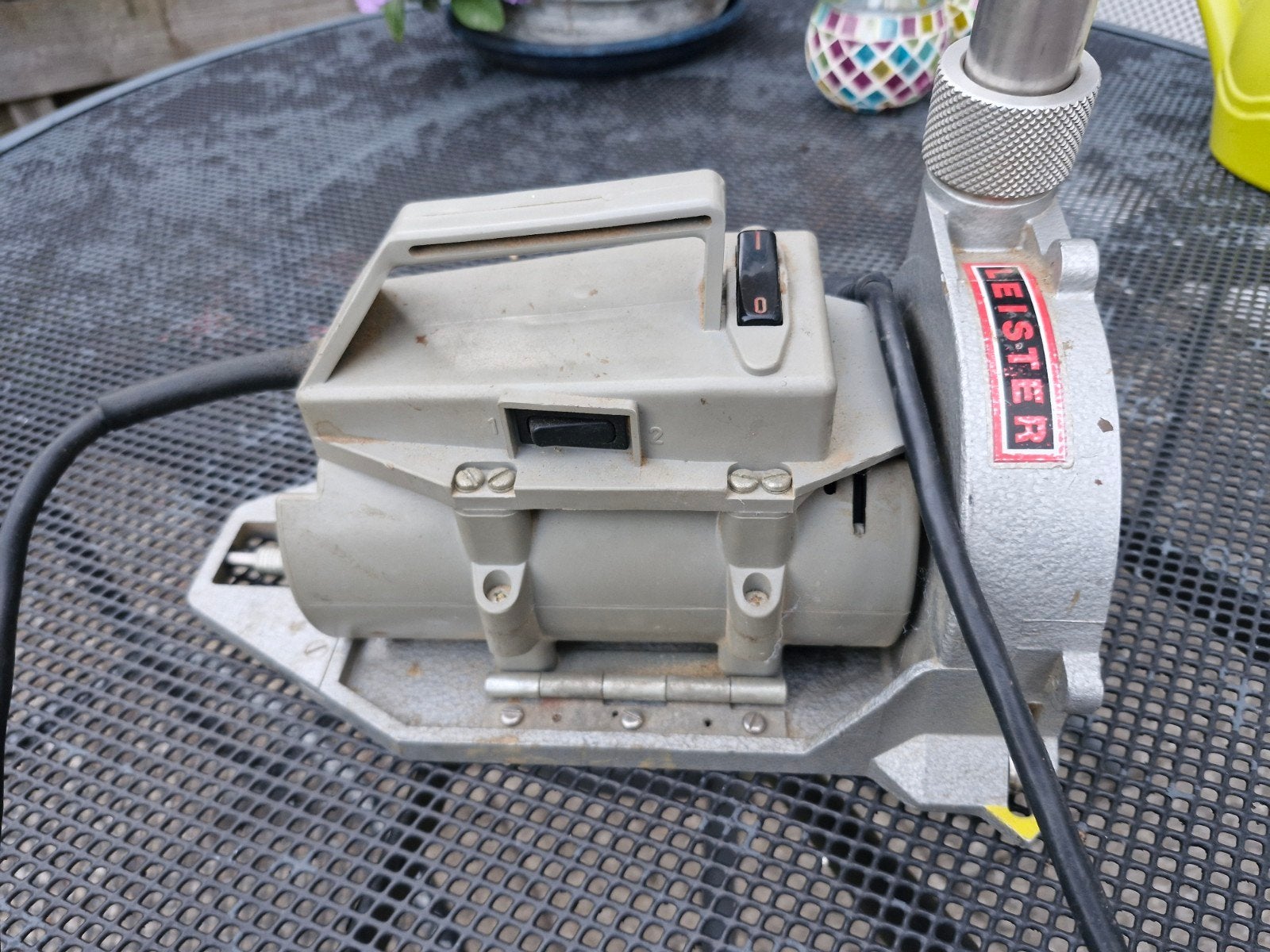 Leister Fräsrex Marmoleum & PVC freesmachine, Ophalen