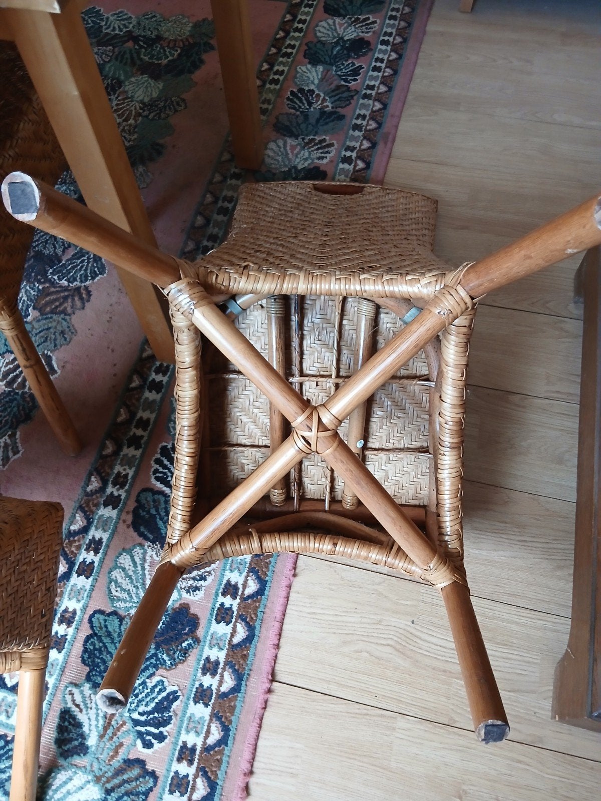 4 rieten stoelen, Ophalen, Gebruikt