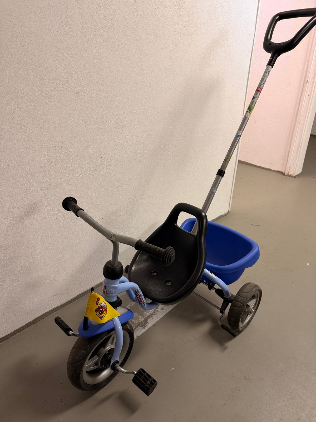 Puky driewieler met duwstang en kiepbakje, Ophalen, Gebruikt, Overige typen