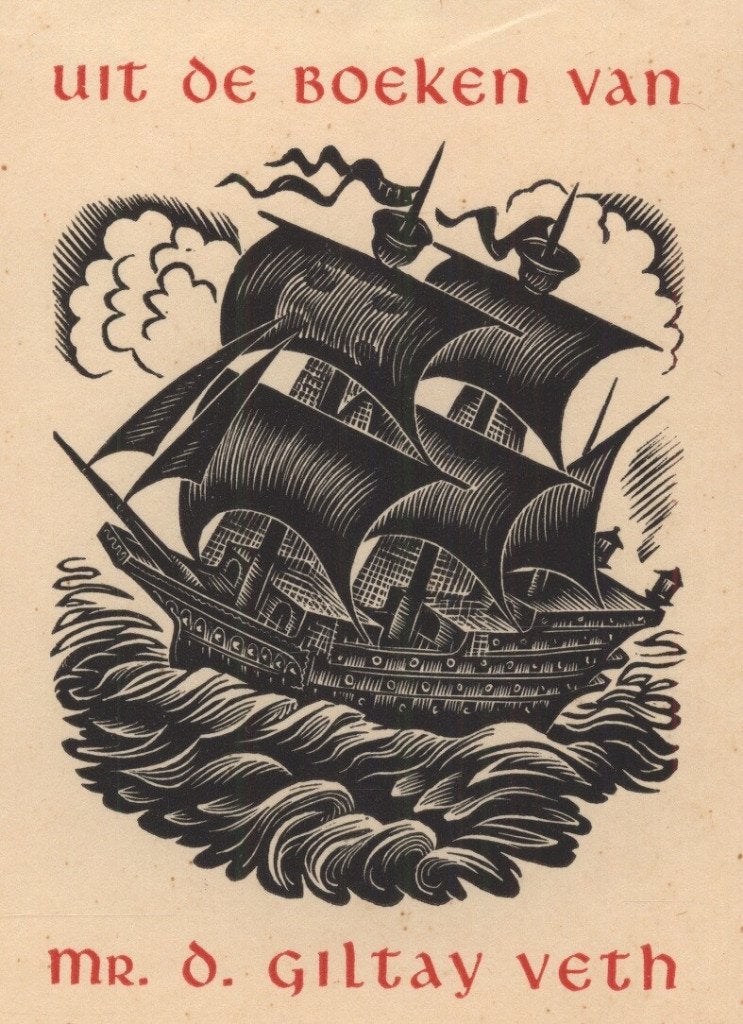 1761 Ex Libris Nederland : Thijs Mauve, 1941, Verzenden, Ex libris