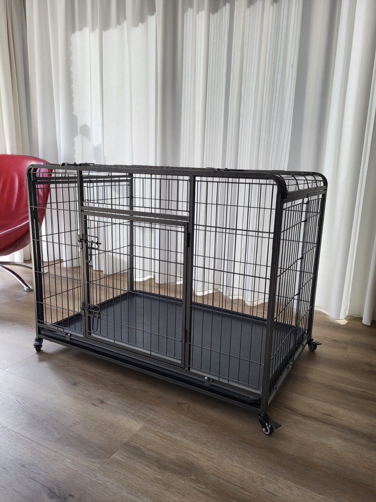 Adori Heavy Duty Bench Zwart voor Hond, Ophalen, Zo goed als nieuw, 75 tot 110 cm, 65 tot 100 cm