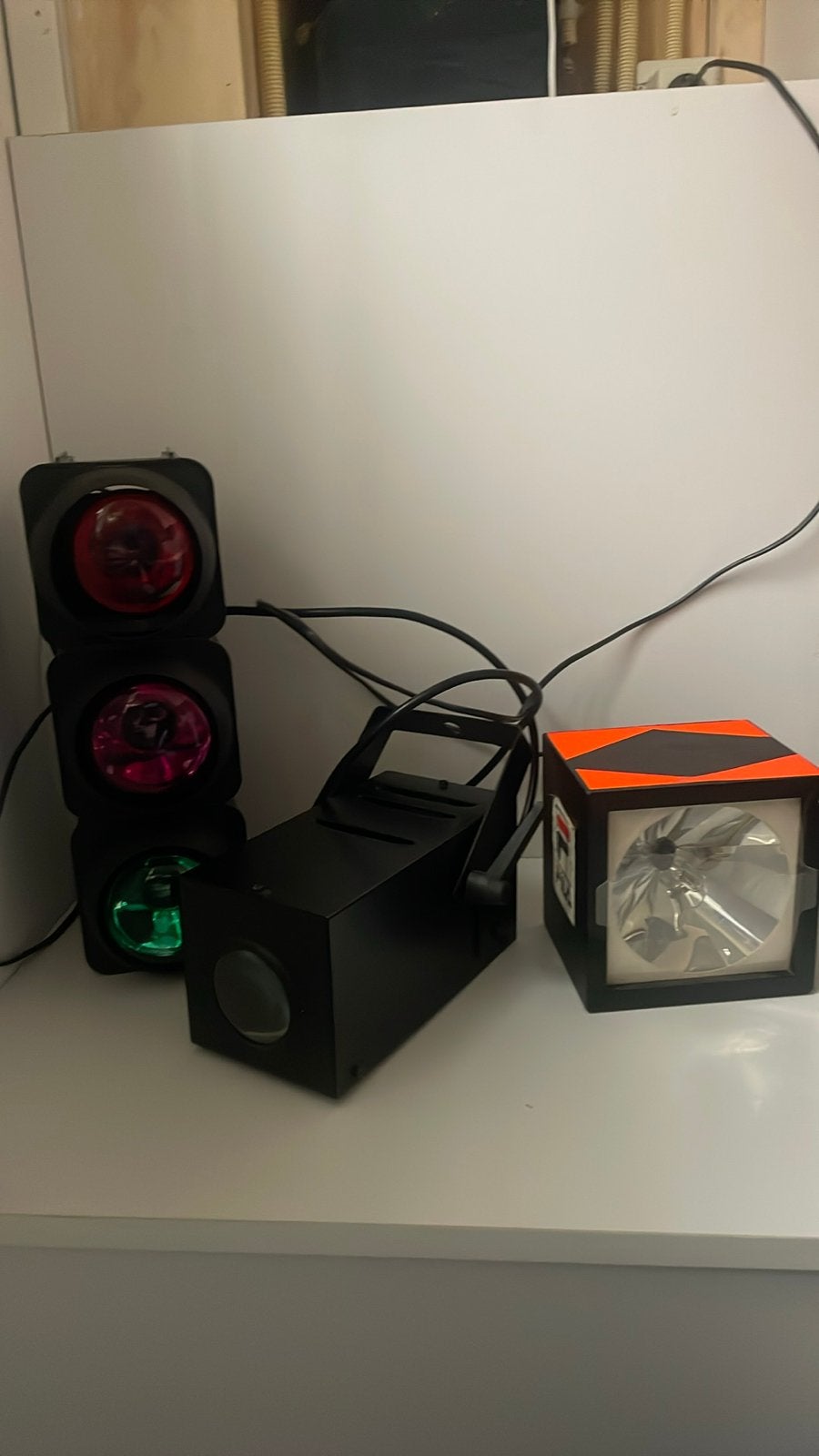 Disco set: lichtorgel, moonflower en stroboscoop., Muziek en Instrumenten, Ophalen, Gebruikt, Licht, Kleur