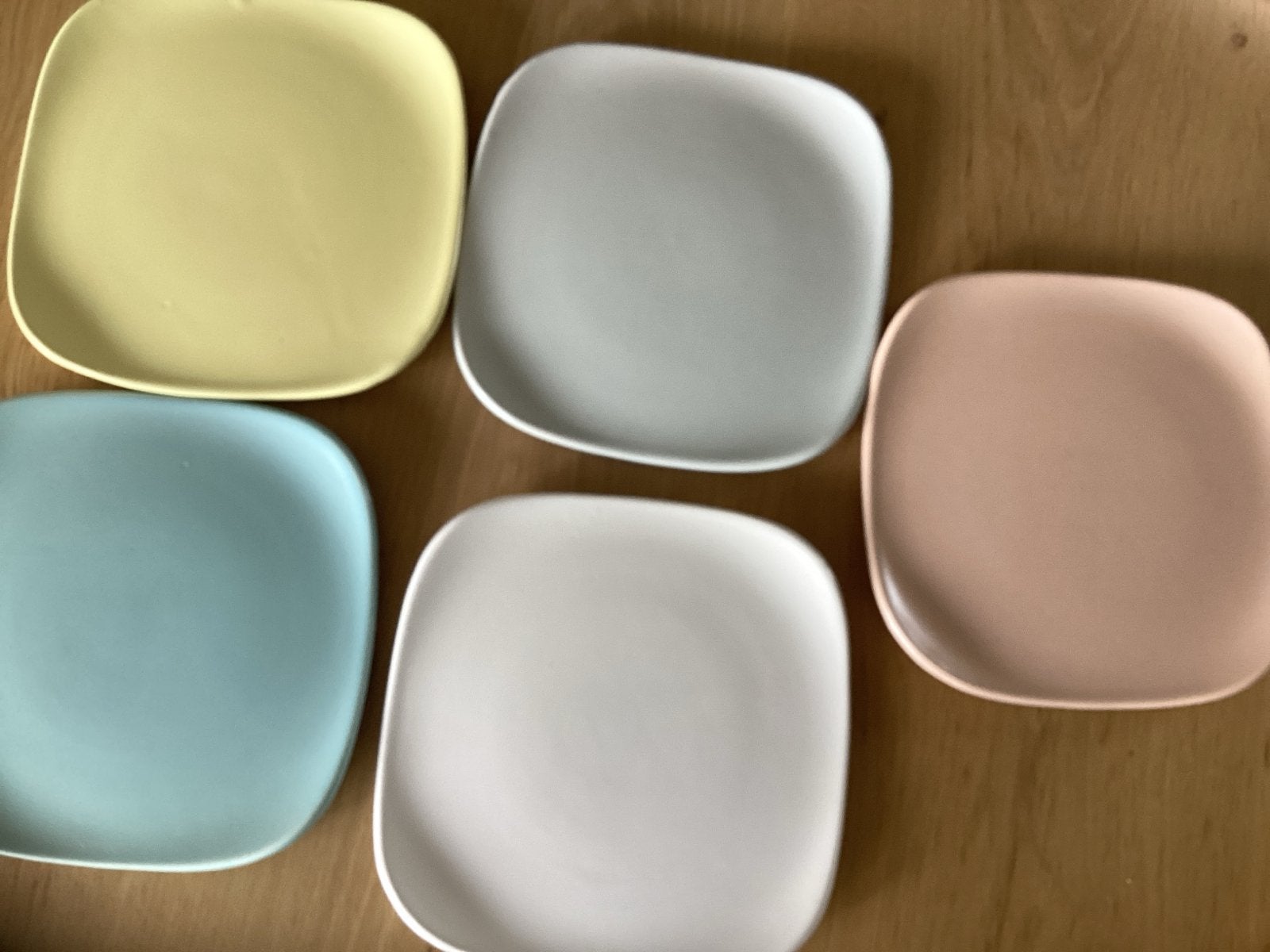 5 vintage gebaksschotels Flora Gouda Holland jaren '60/'70, Ophalen of Verzenden