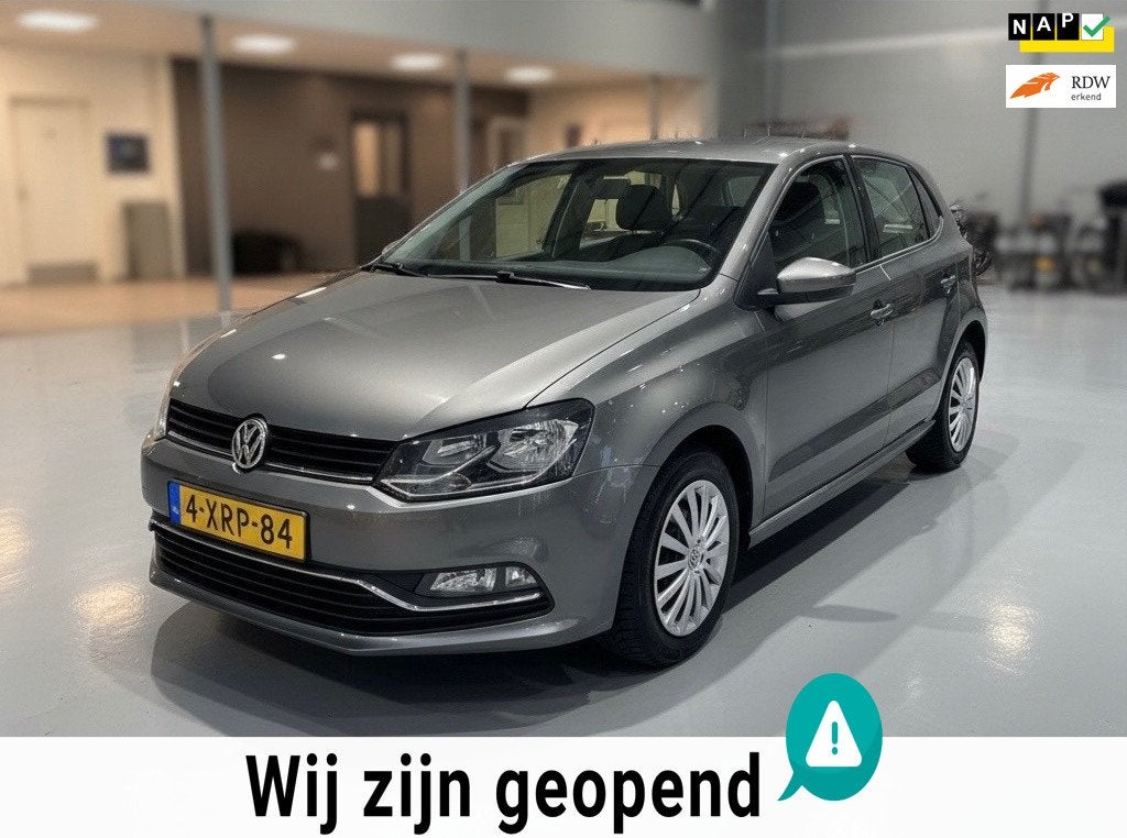 Volkswagen Polo 1.0 Comfortline-airco-elek ramen-1 jaar apk, Auto's, Euro 6, Start-stop-systeem, Leder en Stof, Origineel Nederlands