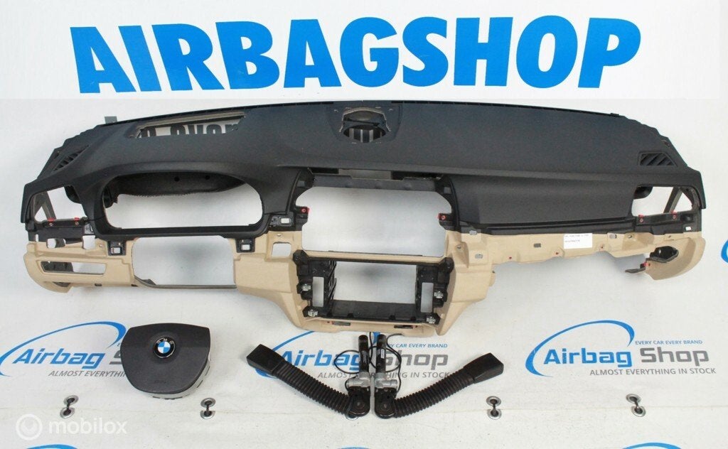 Airbag set - Dashboard zwart beige head up + speaker BMW F10, Gebruikt, Ophalen of Verzenden