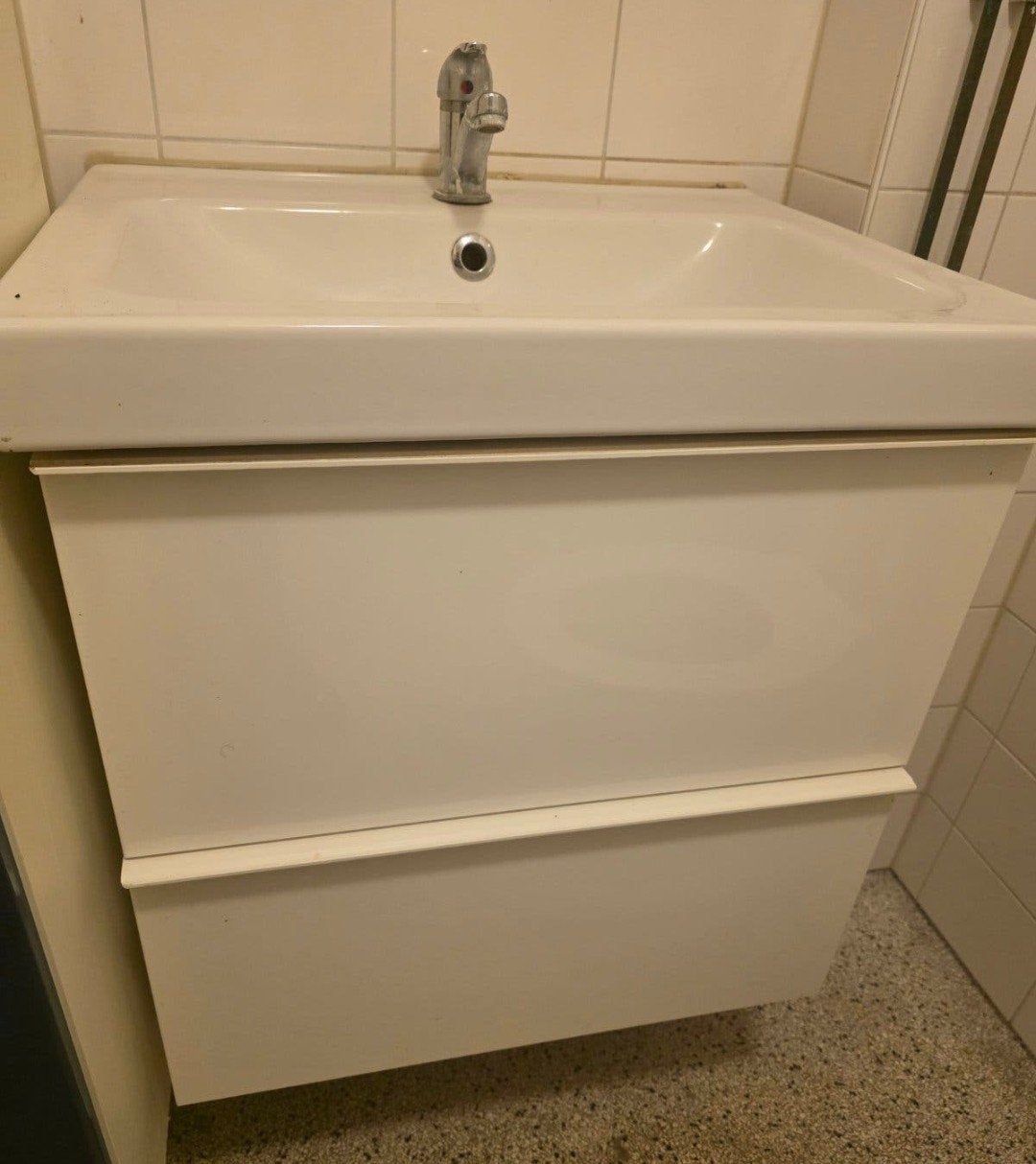 ikea badkamer meubel inclusief wasbak en kraan, Ophalen, 50 tot 100 cm, Minder dan 100 cm, Wasbak of Wastafel