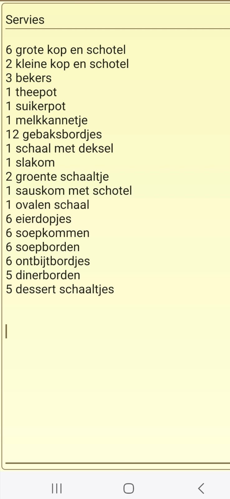 Tekoop.servies, Ophalen, Overige stijlen