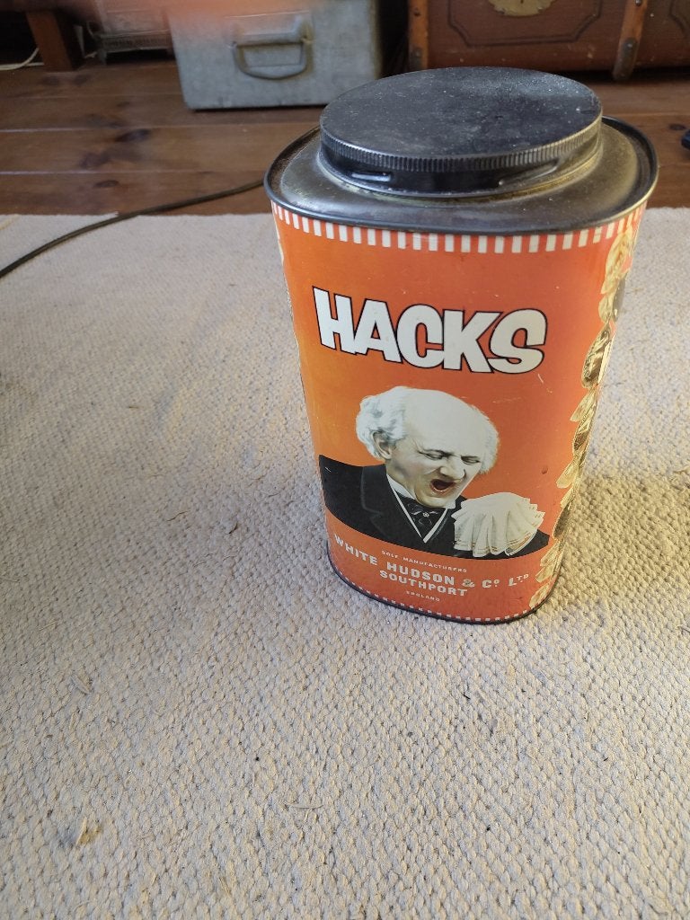 Origineel blik van Hacks hoestbonbons, Verzamelen, Ophalen of Verzenden, Gebruikt, Overige, Overige merken