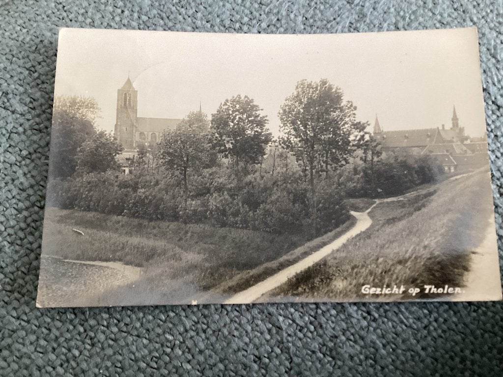 Fotokaart Tholen., Verzamelen, Ophalen of Verzenden, 1920 tot 1940, Gelopen, Zeeland