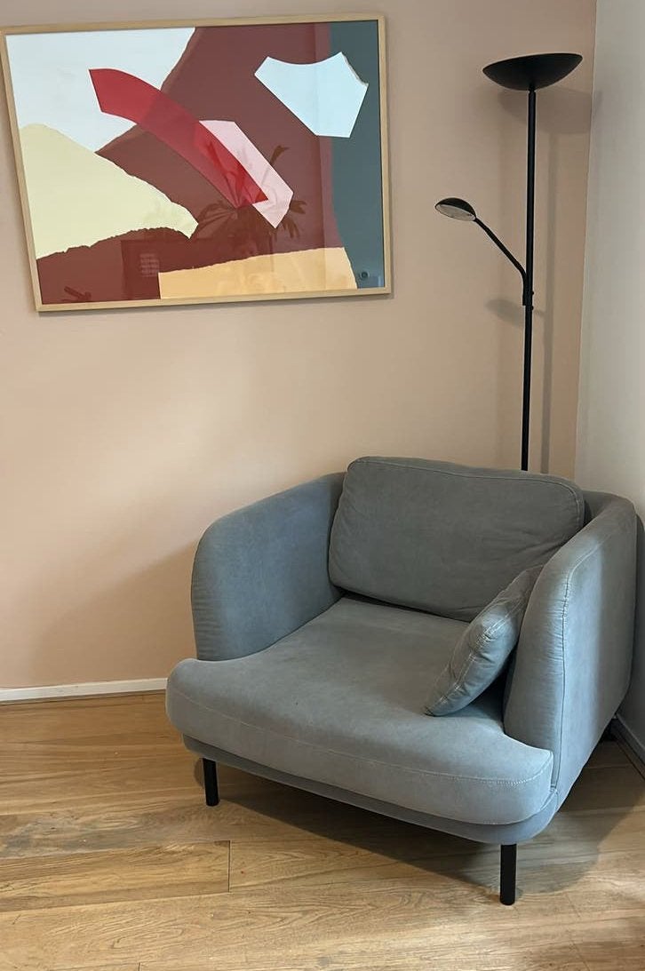 Scandanavisch zeer comfortabele fauteuil (2 beschikbaar), Ophalen, Gebruikt, Overige maten, Scandanavian