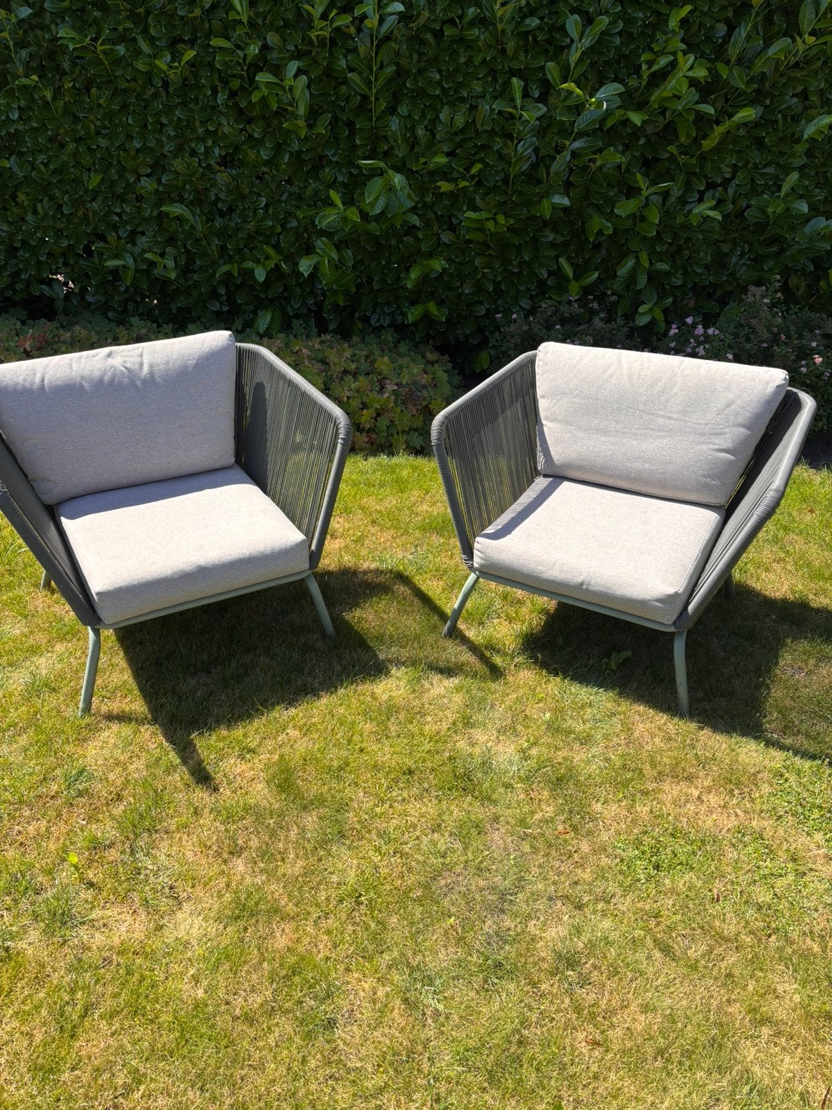 Inratuin buiten loungestoelen, Zo goed als nieuw, Loungeset, Wicker, Stoel