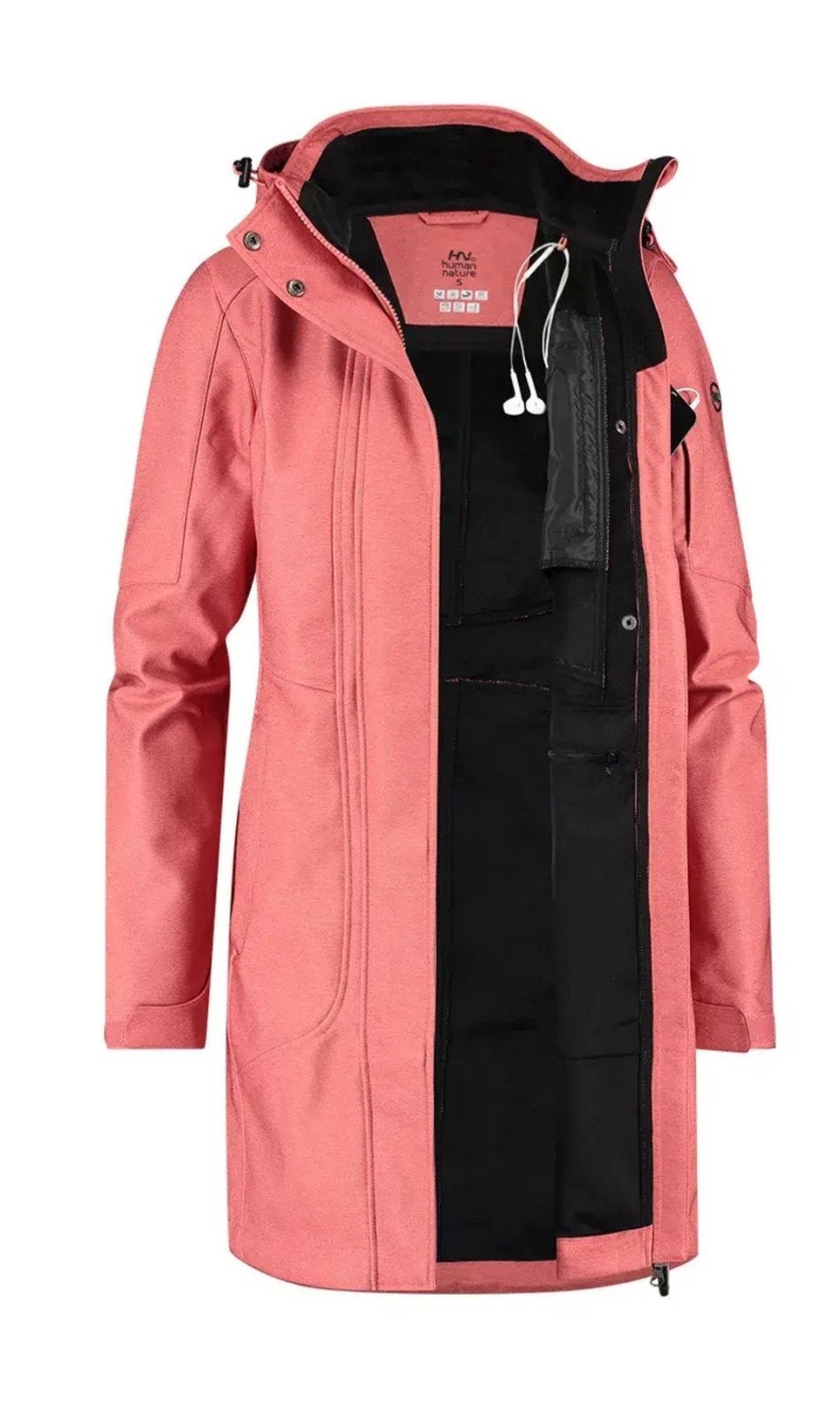 Rakels – Parka Dames – Softshell. Human Nature, size L., Kleding | Dames, Maat 42/44 (L), Nieuw, Ophalen of Verzenden, Roze