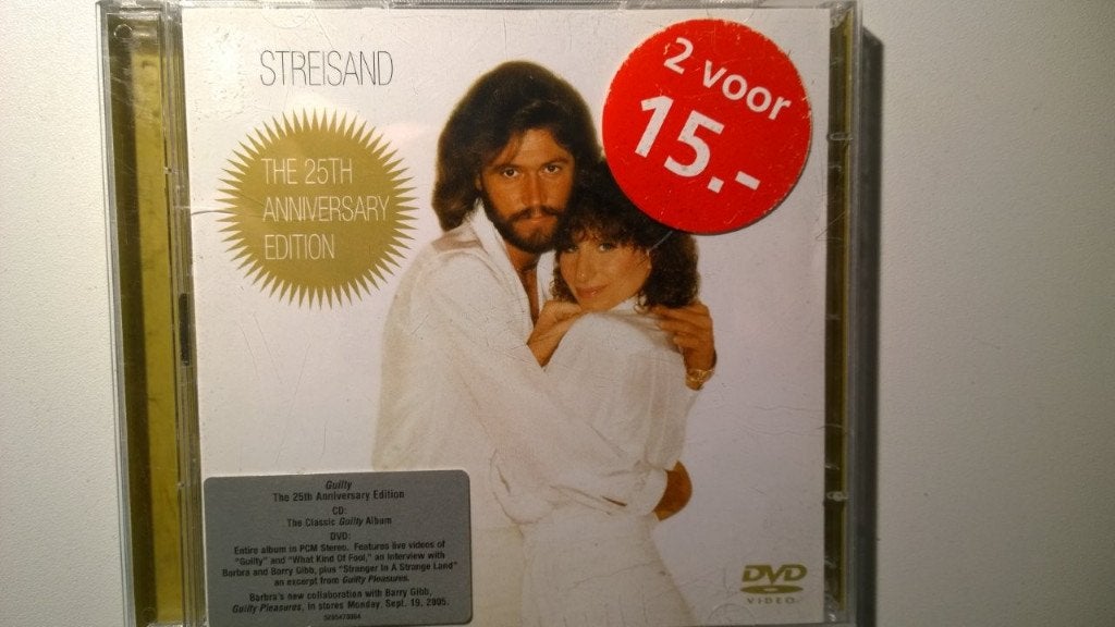 Barbara Streisand - Guilty 25th Anniversary Edition CD + DVD, Inclusief DVD, Pop, Ophalen of Verzenden, Zo goed als nieuw