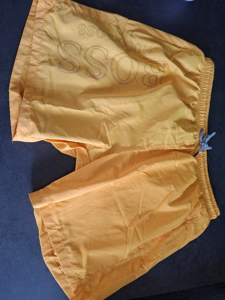 Zwembroek Hugo Boss 3xl, Geel, Overige maten, Ophalen of Verzenden, Hugo Boss
