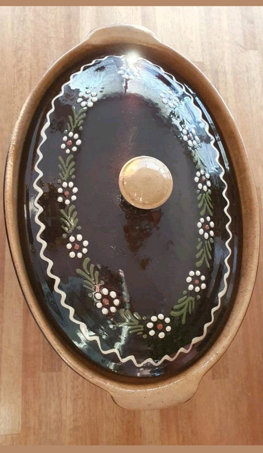 Elzasser Aardewerk schaal, Baeckeoffe terrine, Ophalen of Verzenden