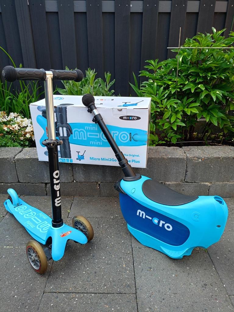 Micro Mini 2Go Deluxe Plus step met zitje Zo goed als nieuw, Fietsen en Brommers, Steps, Ophalen, Zo goed als nieuw, Gewone step