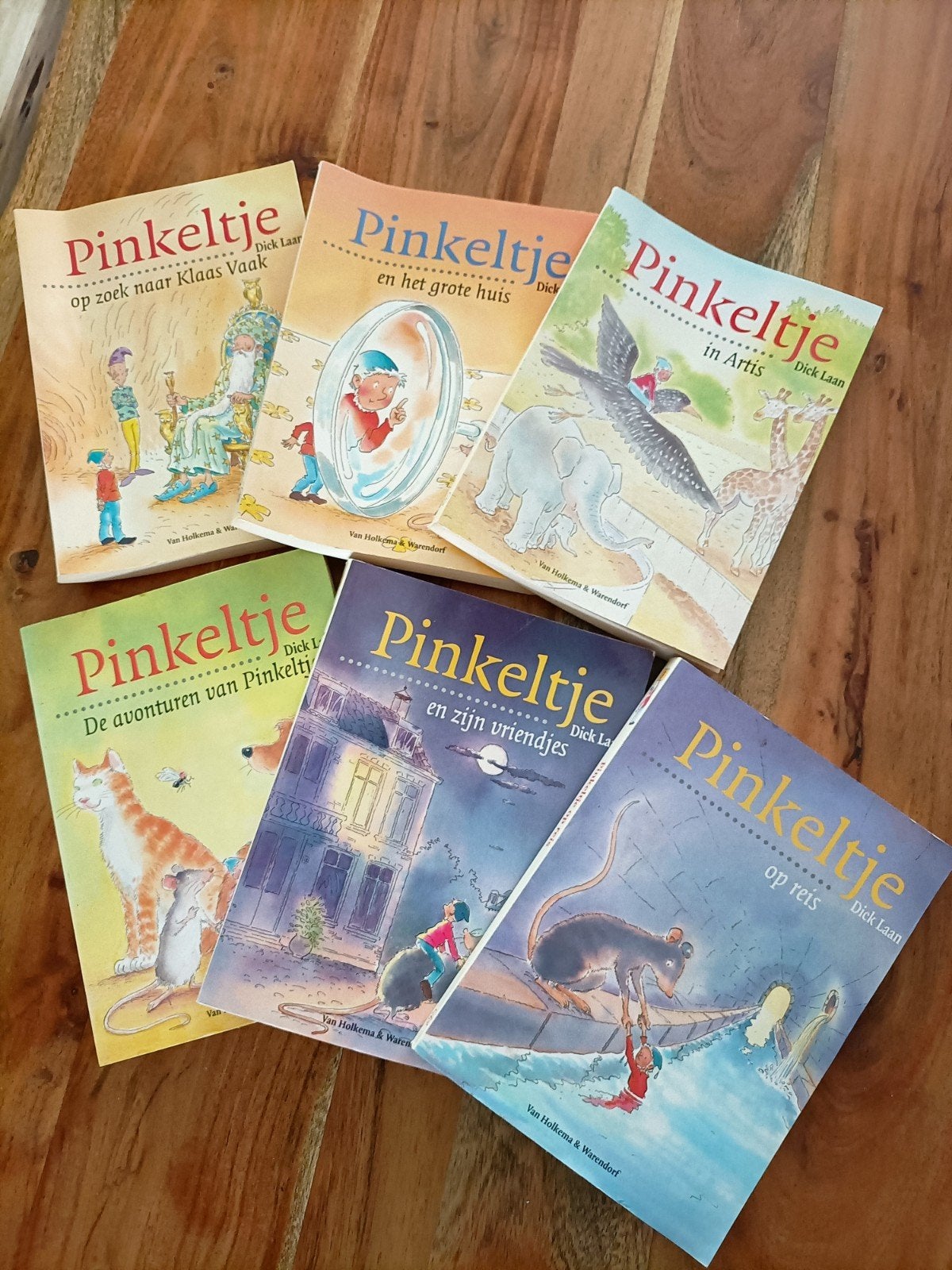 Complete set: De eerste zes Pinkeltje boeken, Ophalen, Gelezen, Dick Laan, Fictie algemeen
