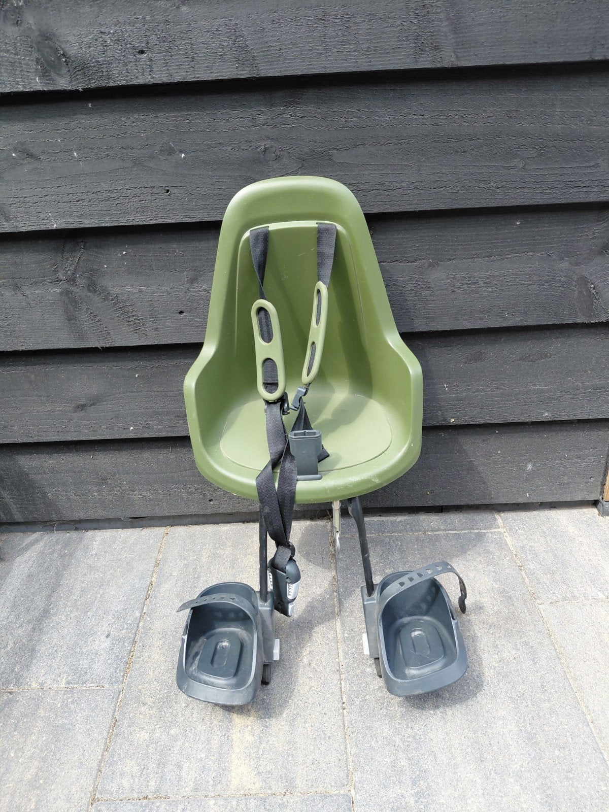 Bobike Fietszitje voor - groen Met Scherm, Ophalen, Achterzitje, Bobike, 0 t/m 13 kg