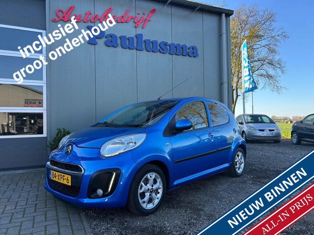 Citroën C1 1.0 First Edition Airco|Lm-velgen|Elec-pak, Auto's, Stof, Gebruikt, Zwart, Elektrische ramen