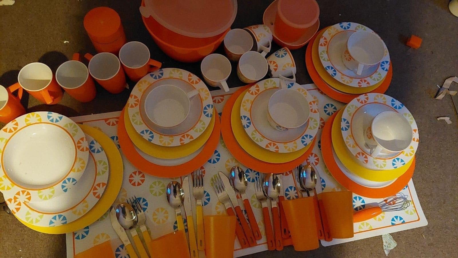 mepal camping servies, Caravans en Kamperen, Ophalen of Verzenden, Gebruikt