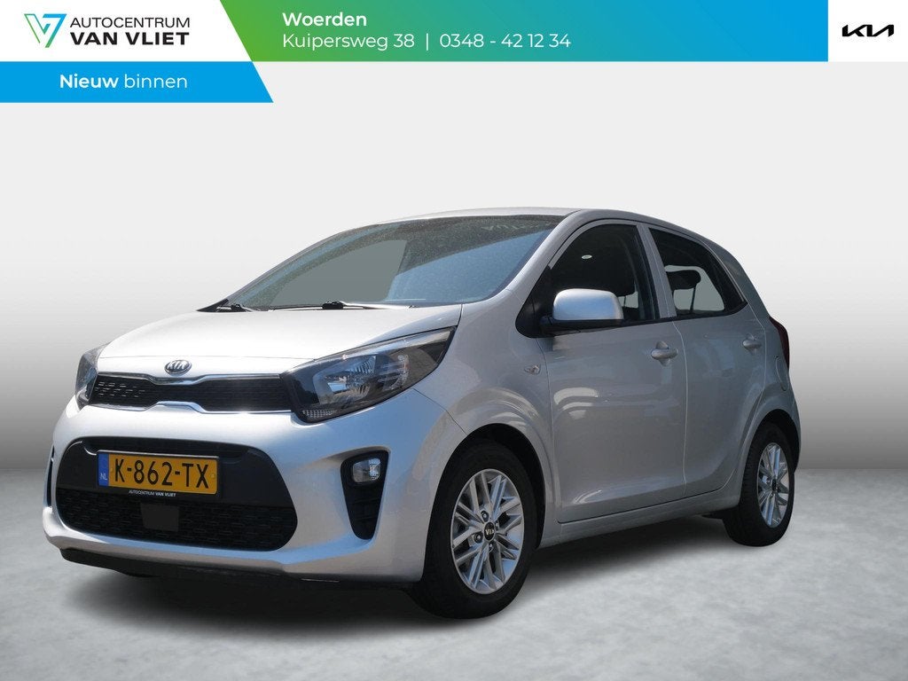Kia Picanto 1.0 DPi DynamicLine | Carplay | 14''LM | Airco |, Voorwielaandrijving, 12 maanden, Stof, Gebruikt