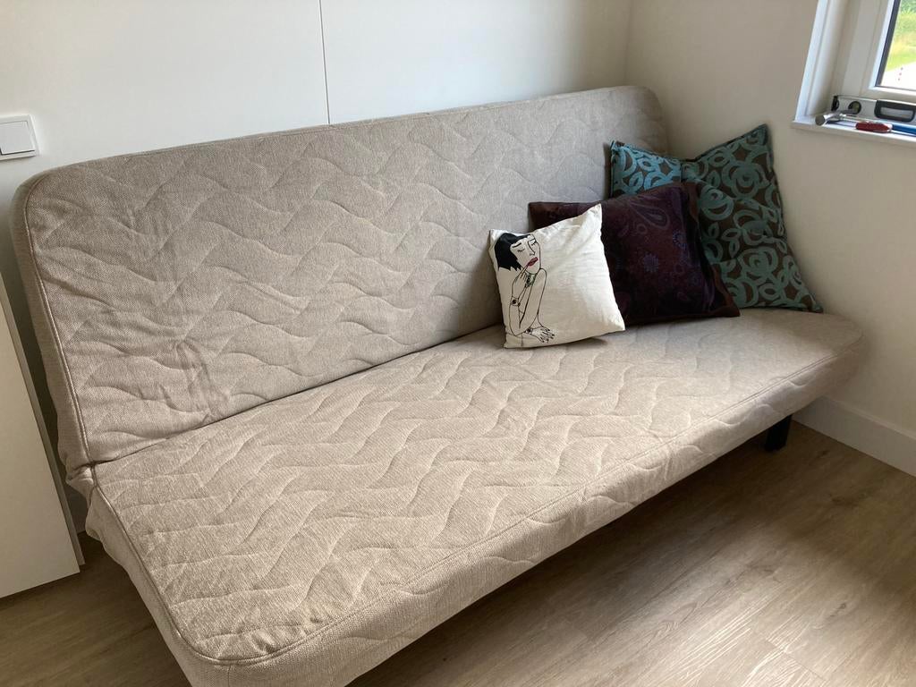Slaapbank, Ophalen, Zo goed als nieuw, Tweepersoons, 140 cm