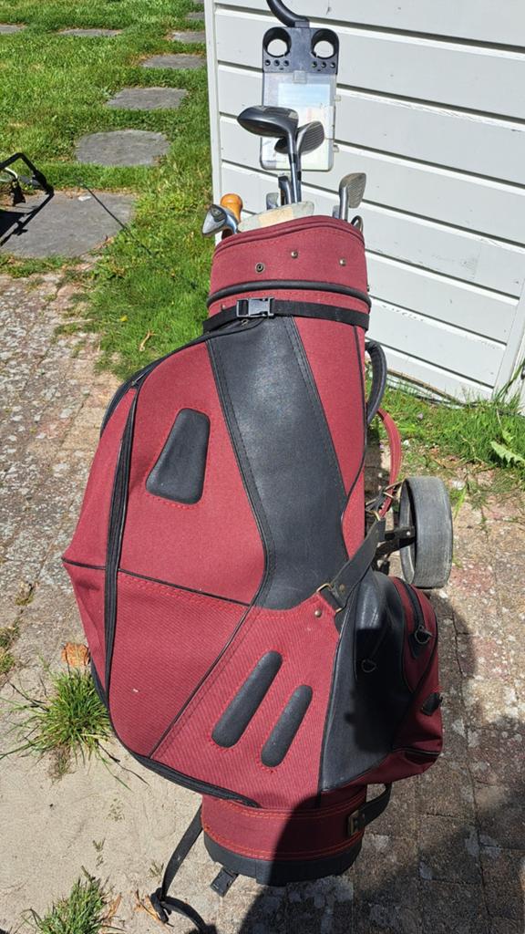 Doe een leuk bod, moet weg!!!golfset met tas en trolley, Sport en Fitness, Golf, Ophalen, Gebruikt, Set, Overige merken