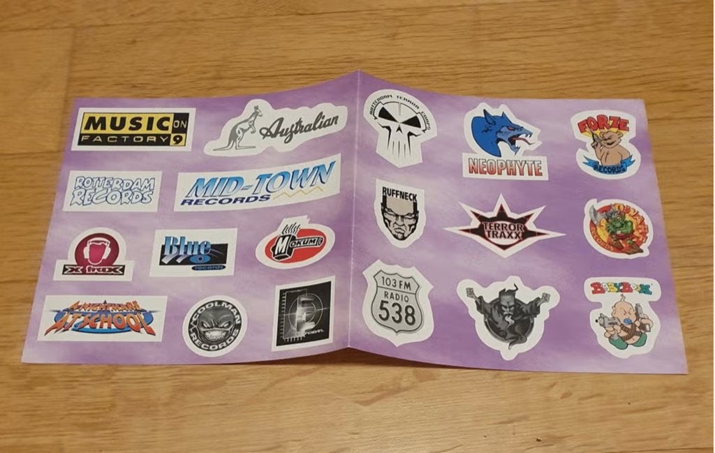 Stickerblad 90s Gabber Hardcore Thunderdome Neophyte, Ophalen of Verzenden, Zo goed als nieuw