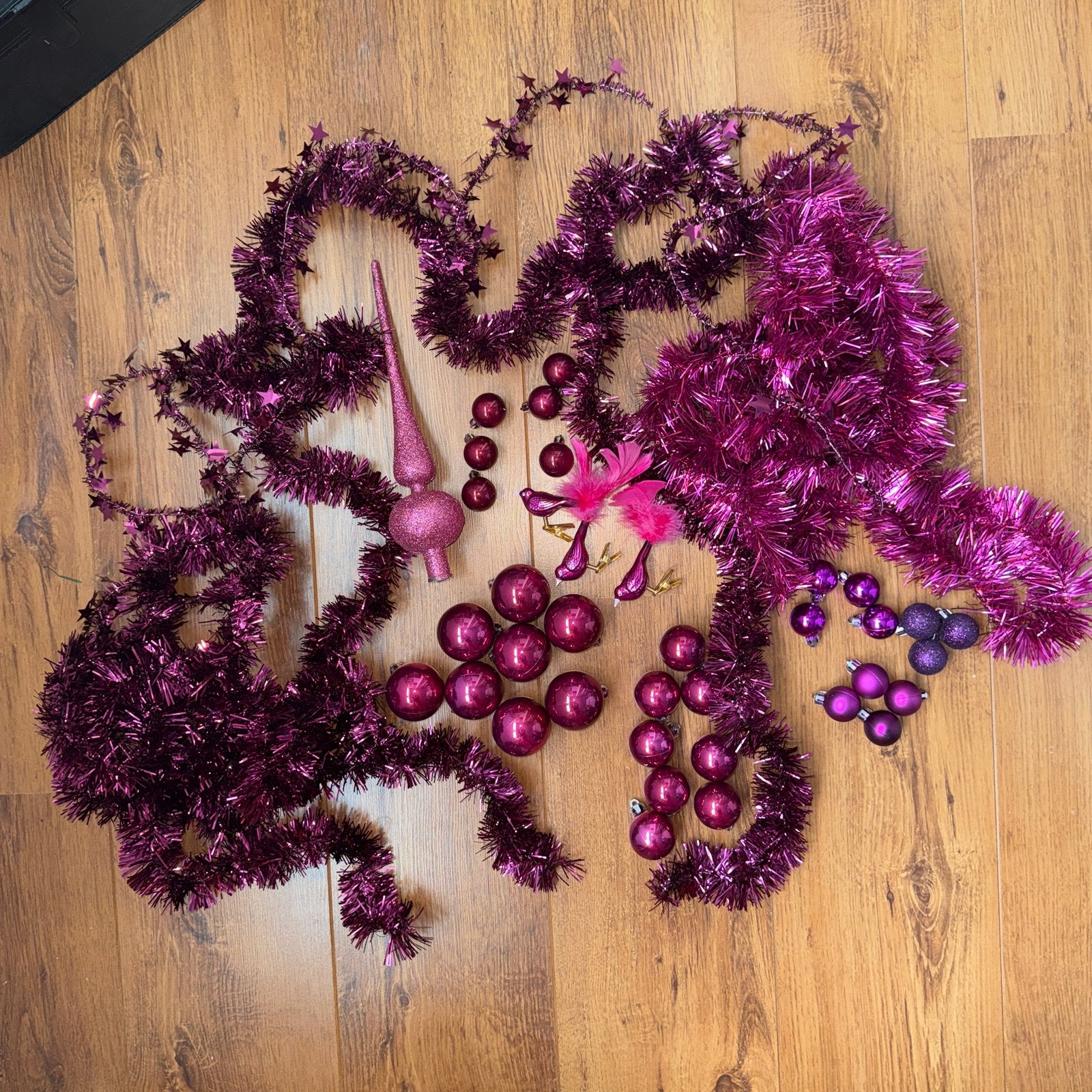 Kerstboom spullen | Piek, Ballen, Slingers | Fuchsia, Ophalen, Gebruikt