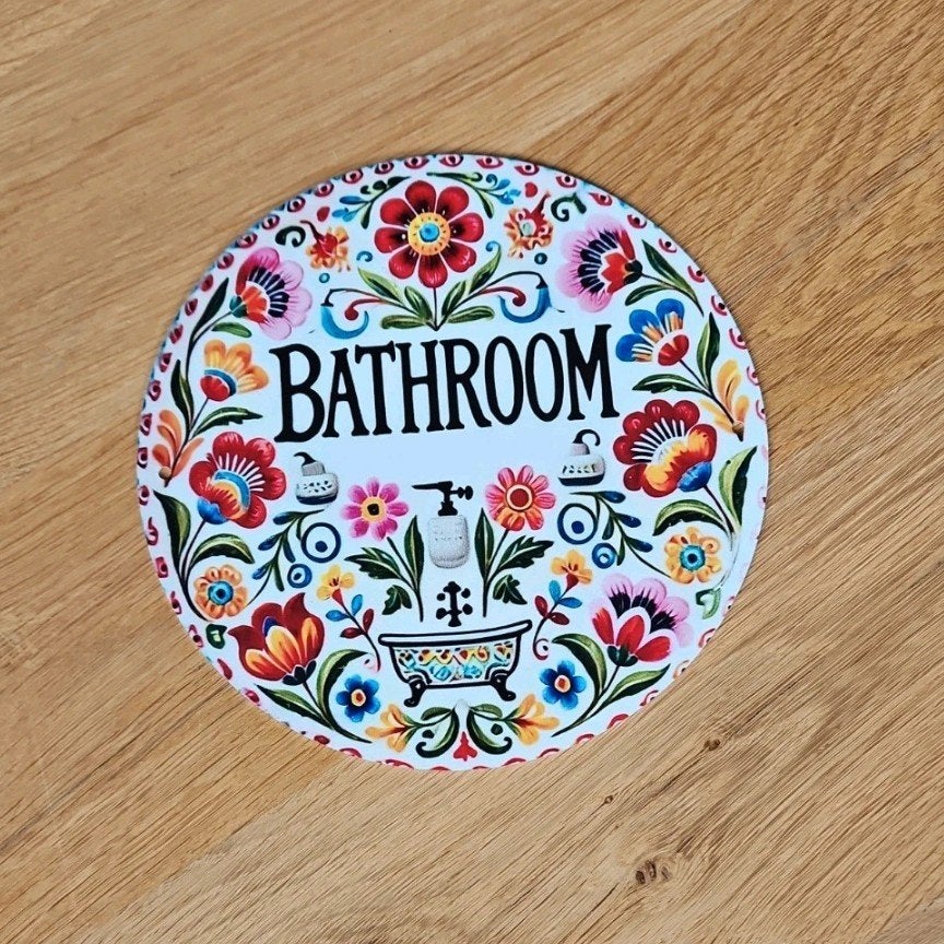 badkamer bord, Meerkleurig, Boho, Ophalen of Verzenden, Zo goed als nieuw